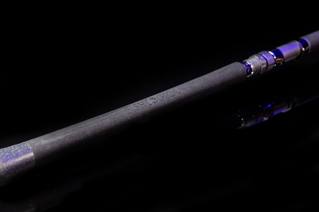 Butt section and gimbal detail on the Fishlogica Atlas FAS-535H fast jig rod